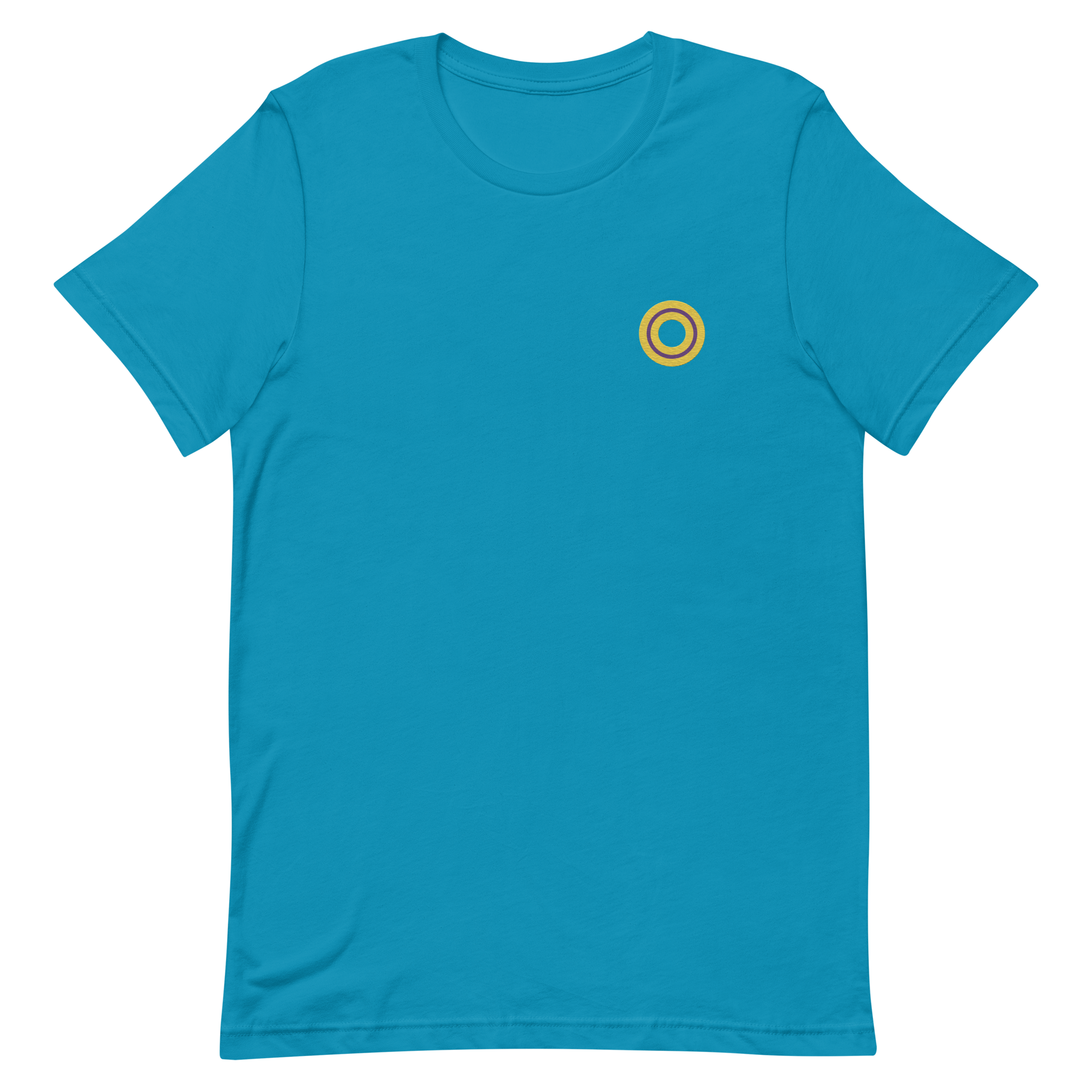 Embroidered Tee: Intersex Pride Ring Emblem Design