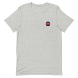 Polyamory Flag Embroidered Circle Tee: Celebratory LGBTQ+ Pride Design