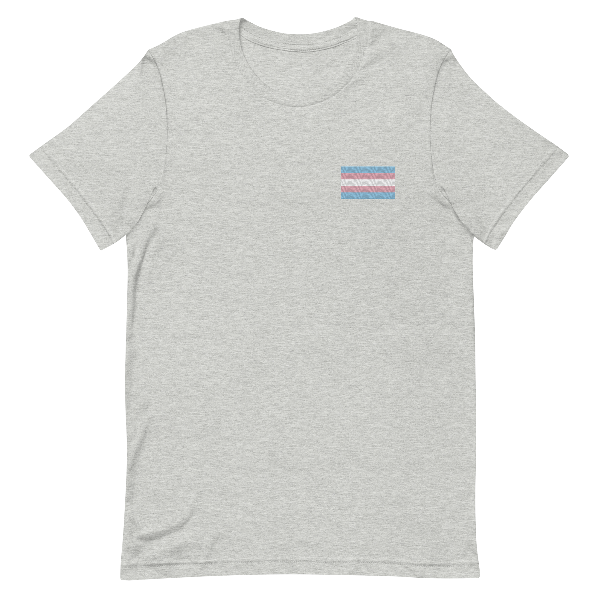 Transgender Pride Flag Embroidered T-Shirt