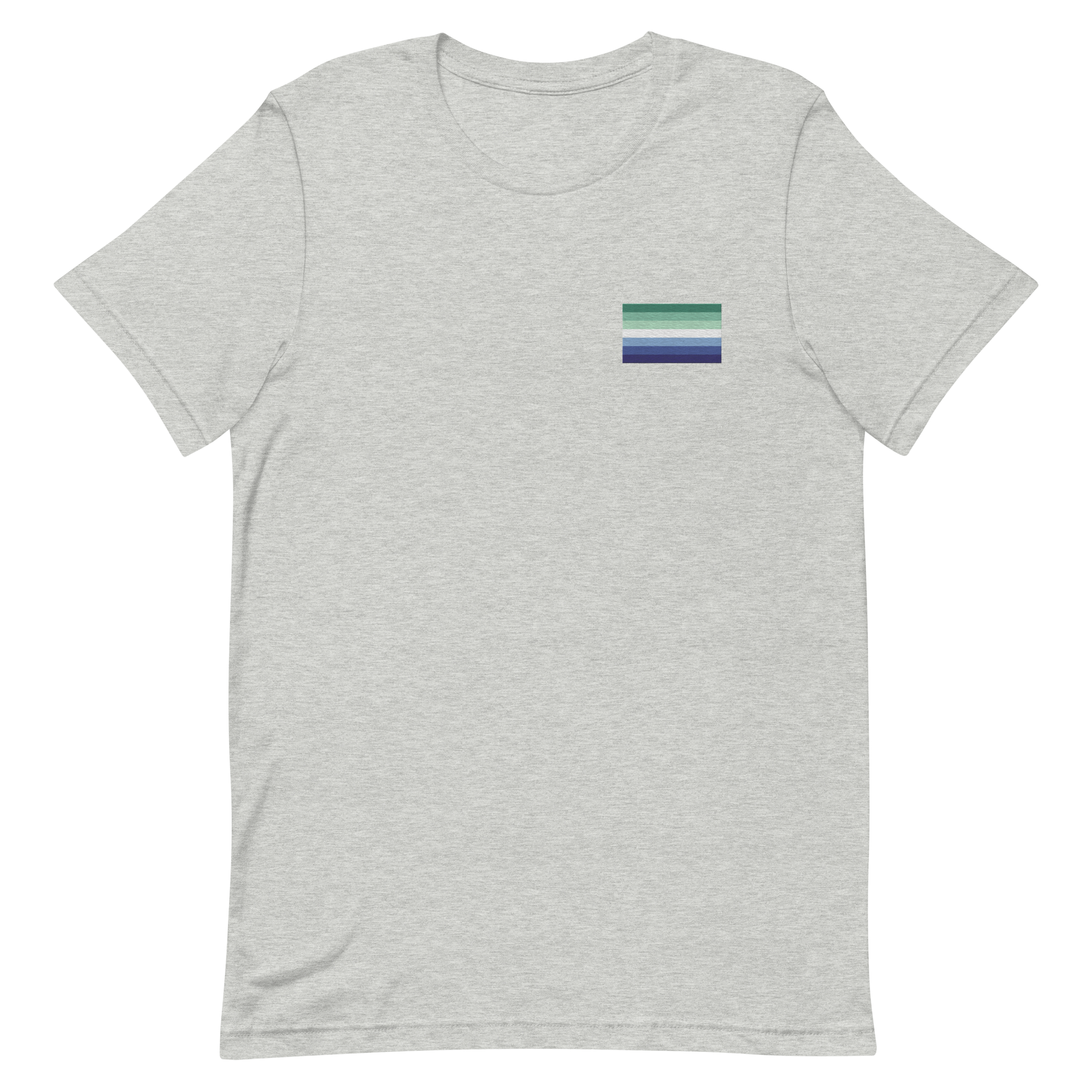 Gay Pride Flag Embroidered T-Shirt