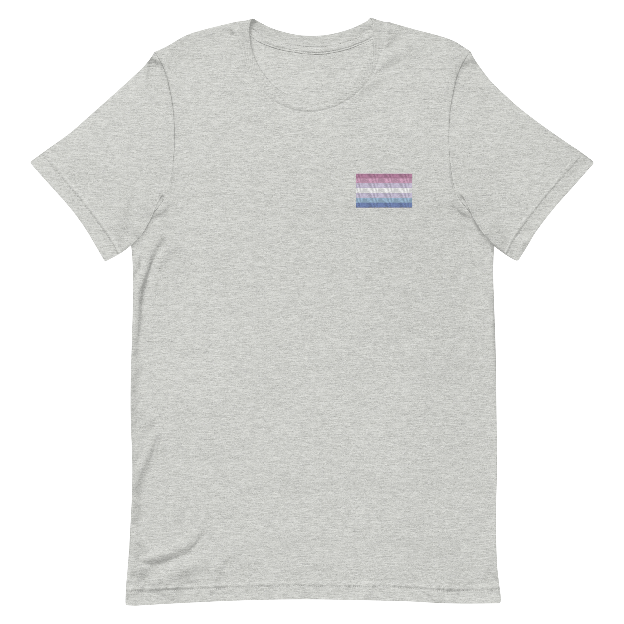 Bigender Pride Flag Embroidered T-Shirt