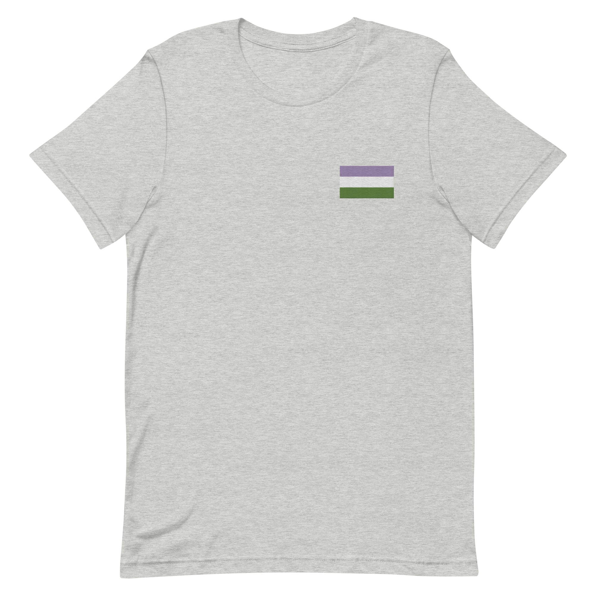 Genderqueer Pride Flag Embroidered T-Shirt