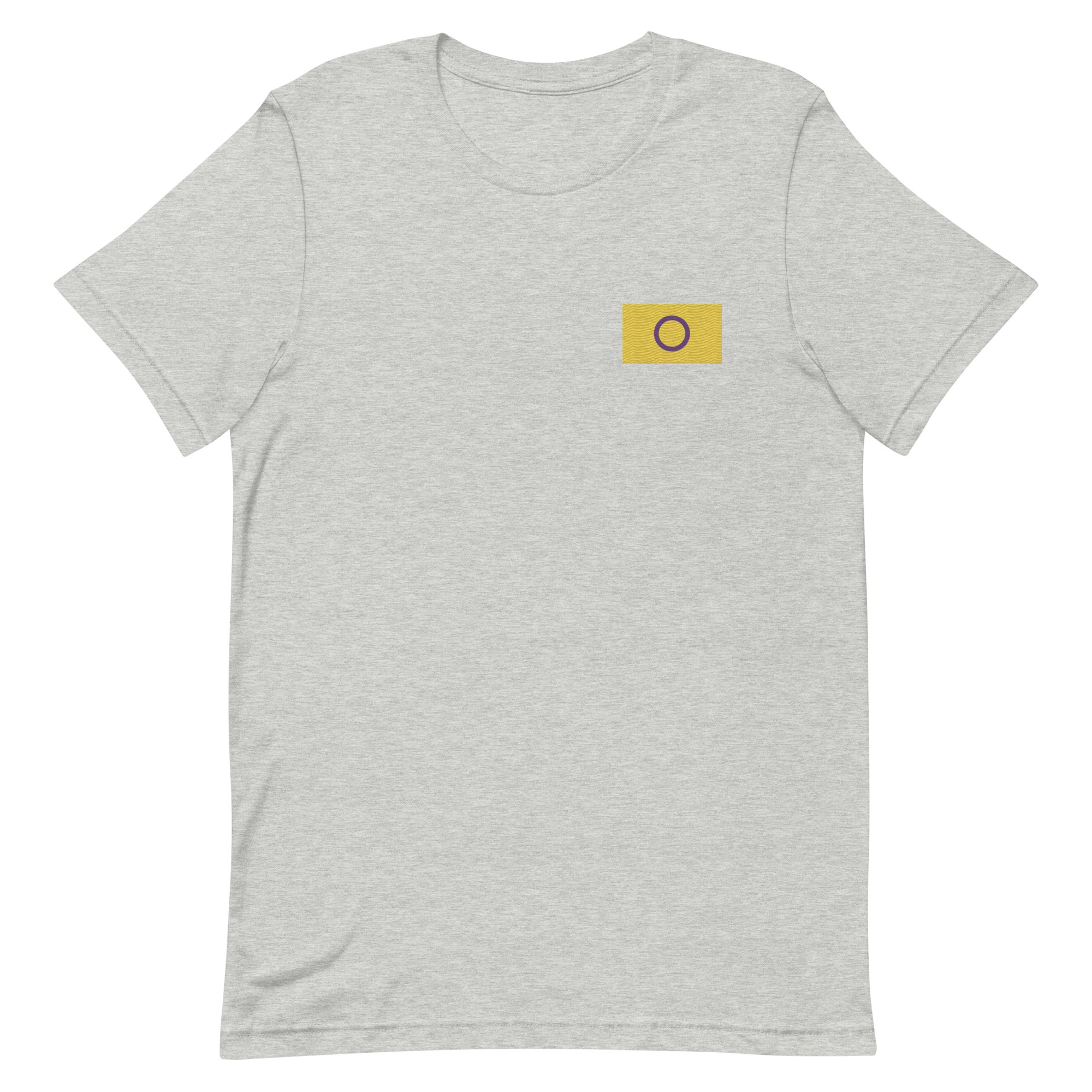 Intersex Pride Flag Embroidered T-Shirt