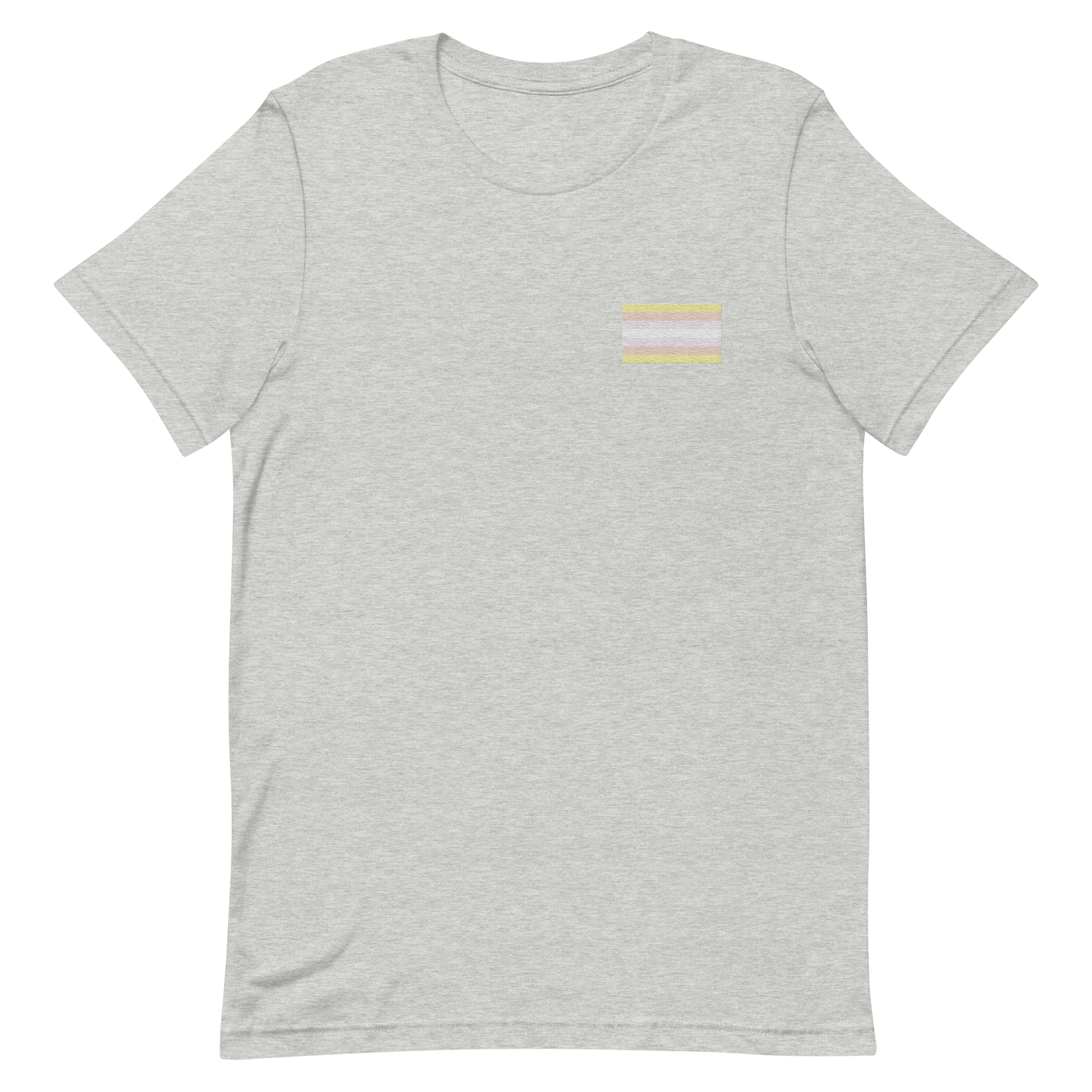 Pangender Pride Flag Embroidered T-Shirt