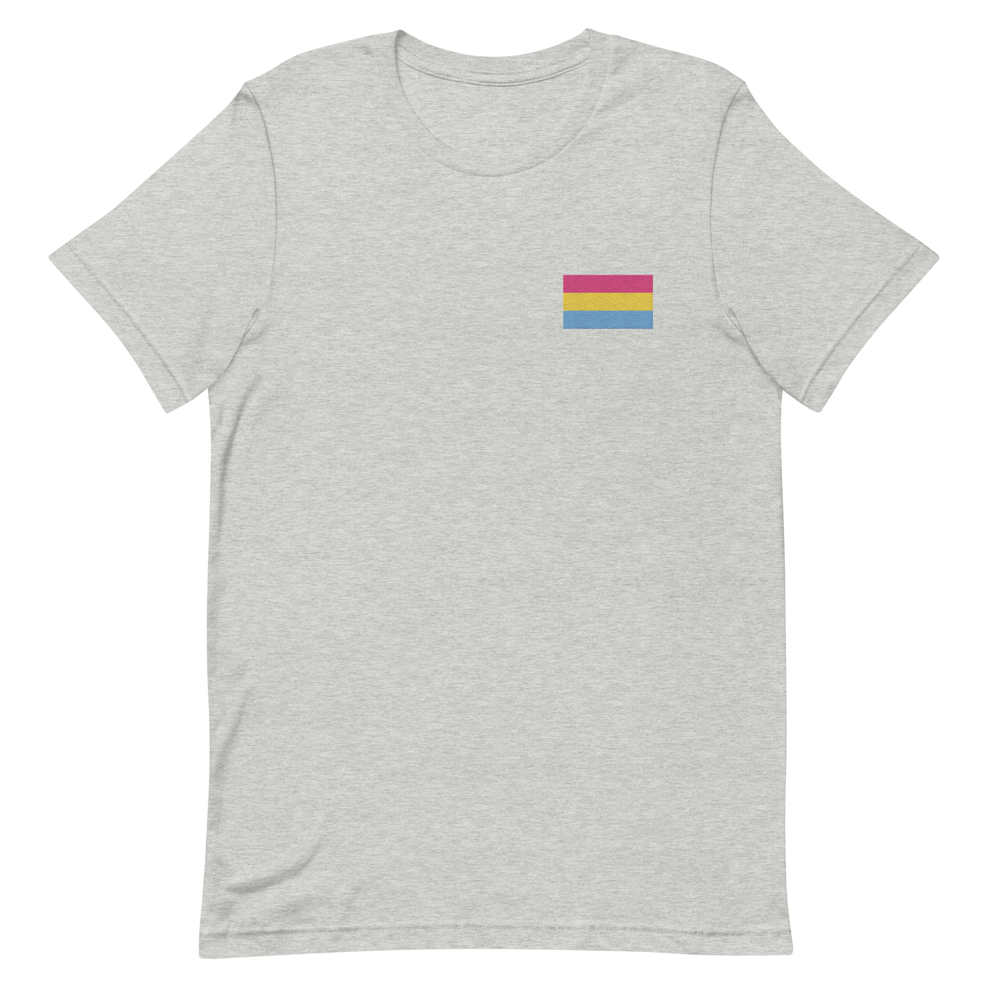Pansexual Pride Flag Embroidered T-Shirt