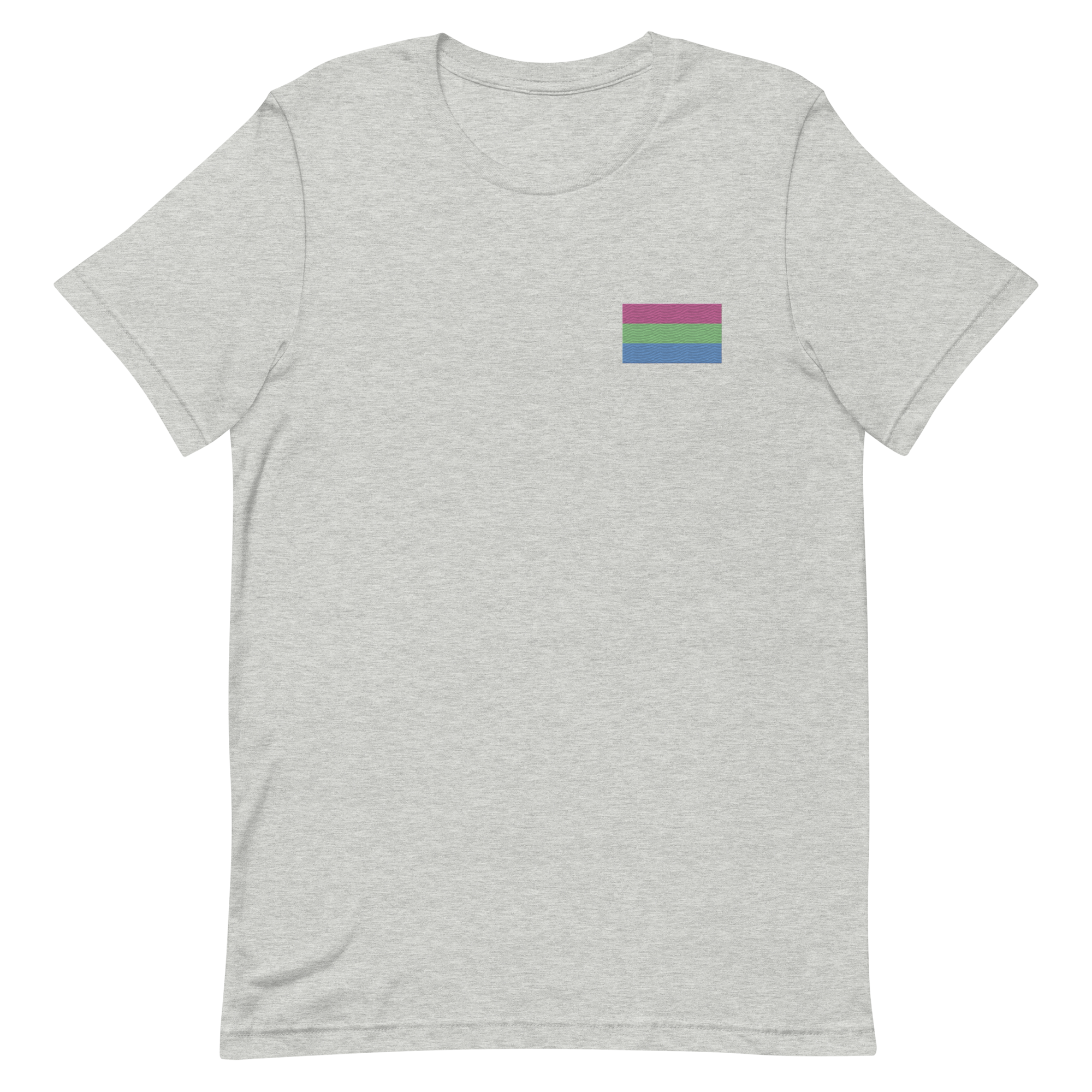 Polysexual Pride Flag Embroidered T-Shirt