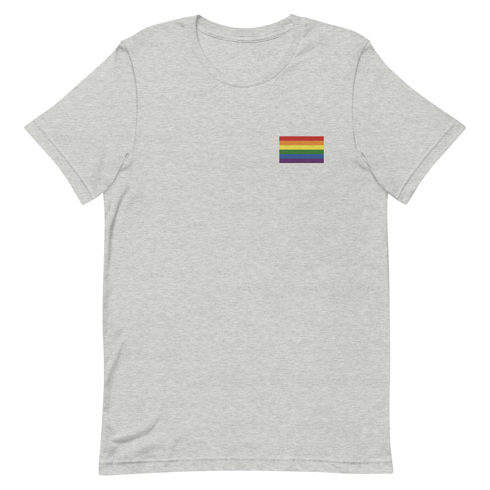 Pride Flag Embroidered T-Shirt
