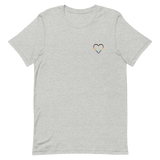Philly Pride Heart T-Shirt: Embroidered Pride Tee