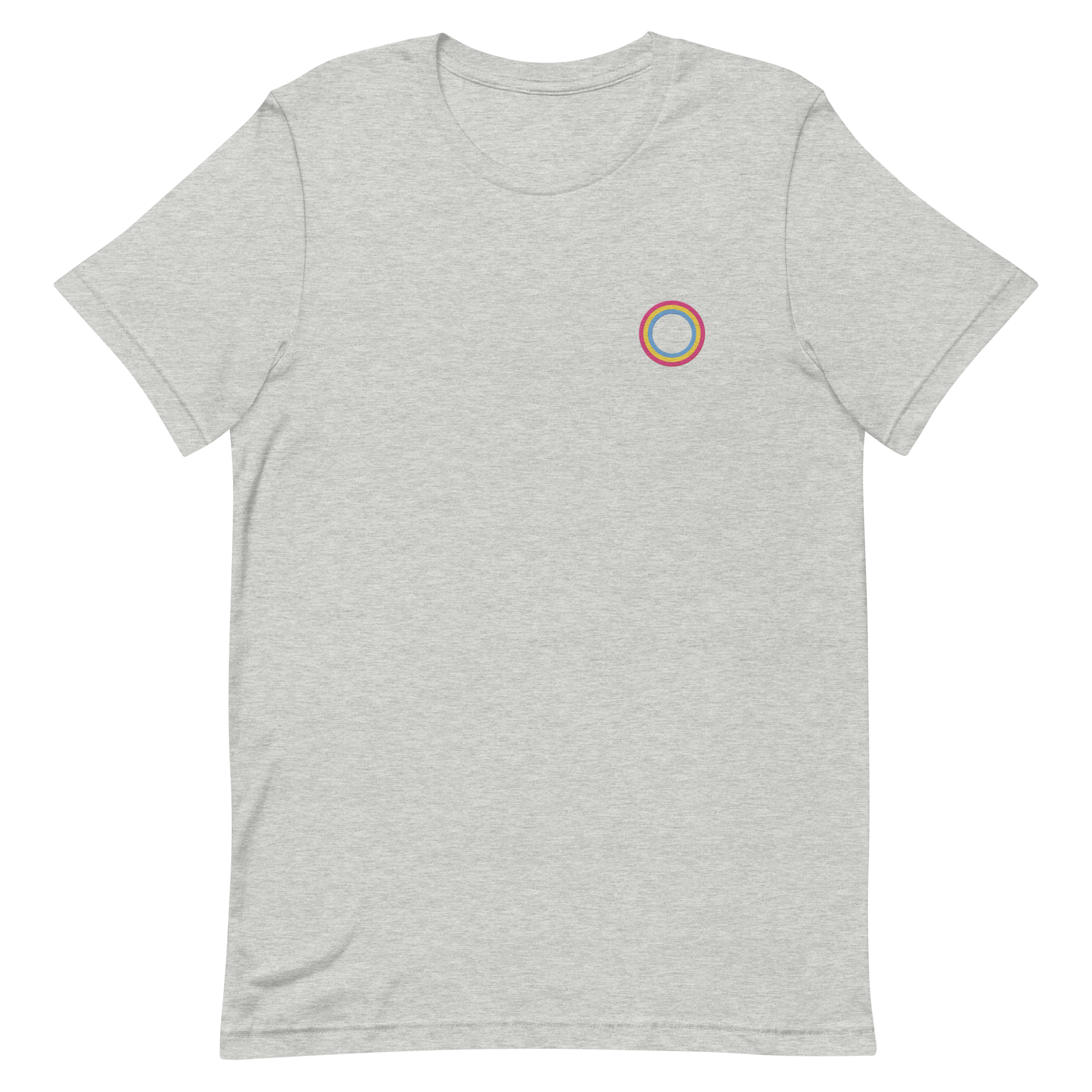Embroidered Tee: Pansexual Pride Ring Emblem Design