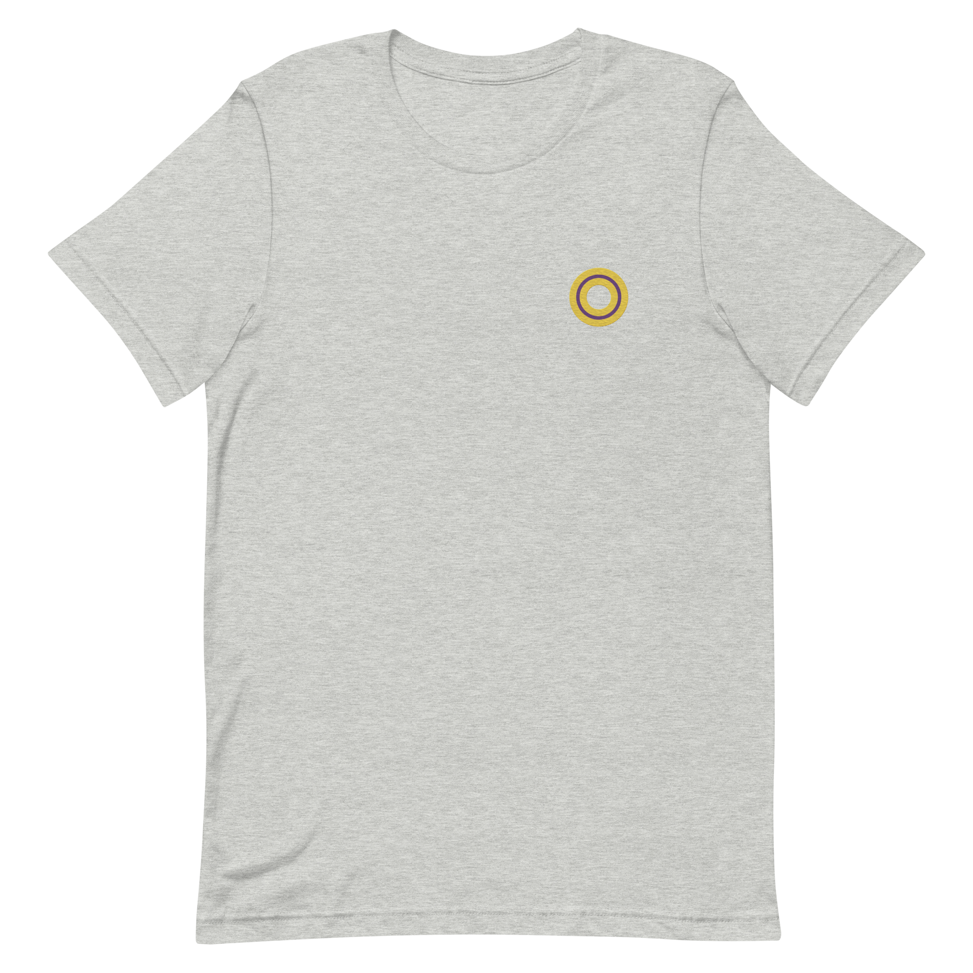 Embroidered Tee: Intersex Pride Ring Emblem Design