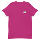 Agender Flag Embroidered Circle Tee: Celebratory LGBTQ+ Pride Design