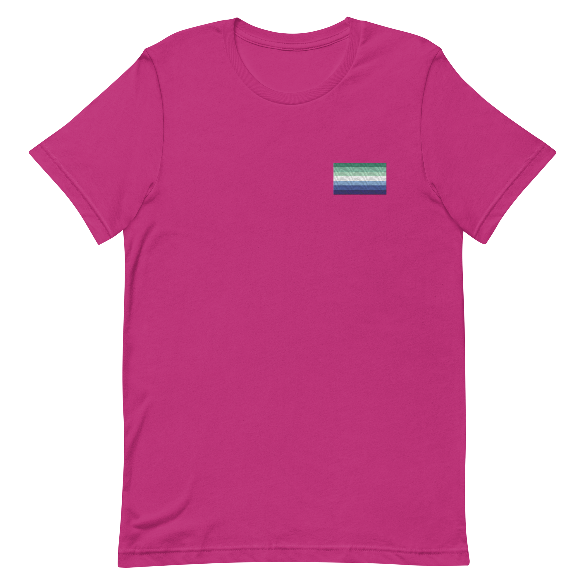 Gay Pride Flag Embroidered T-Shirt
