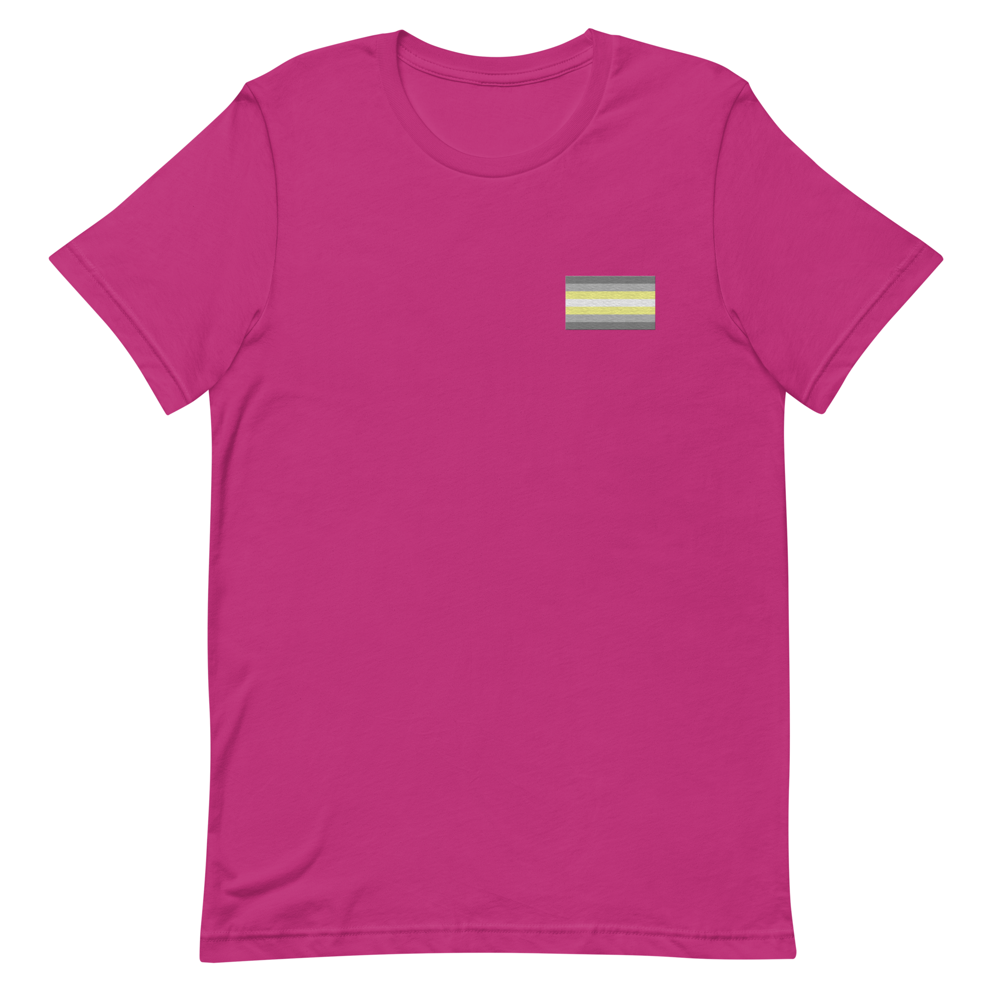 Demigender Pride Flag Embroidered T-Shirt