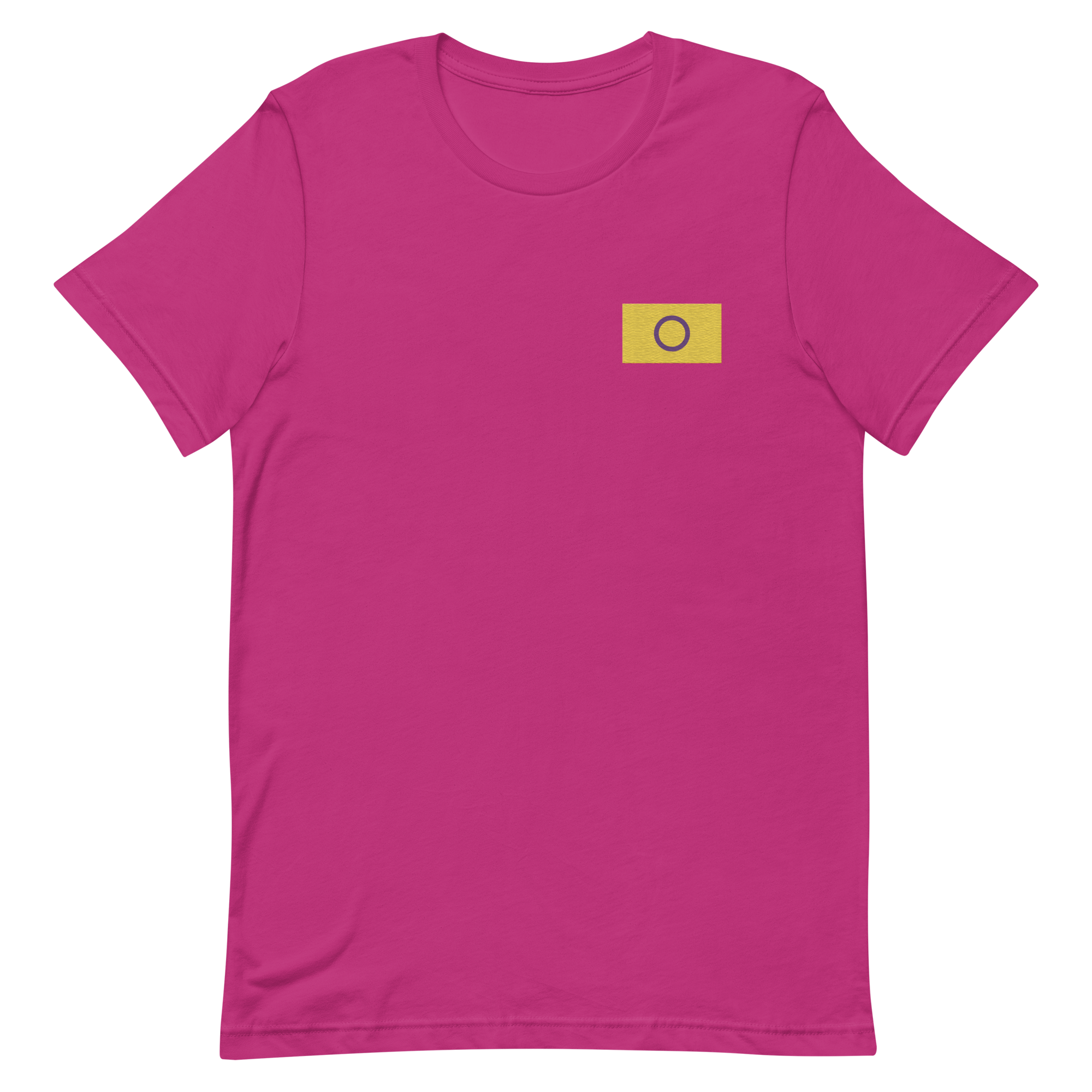 Intersex Pride Flag Embroidered T-Shirt