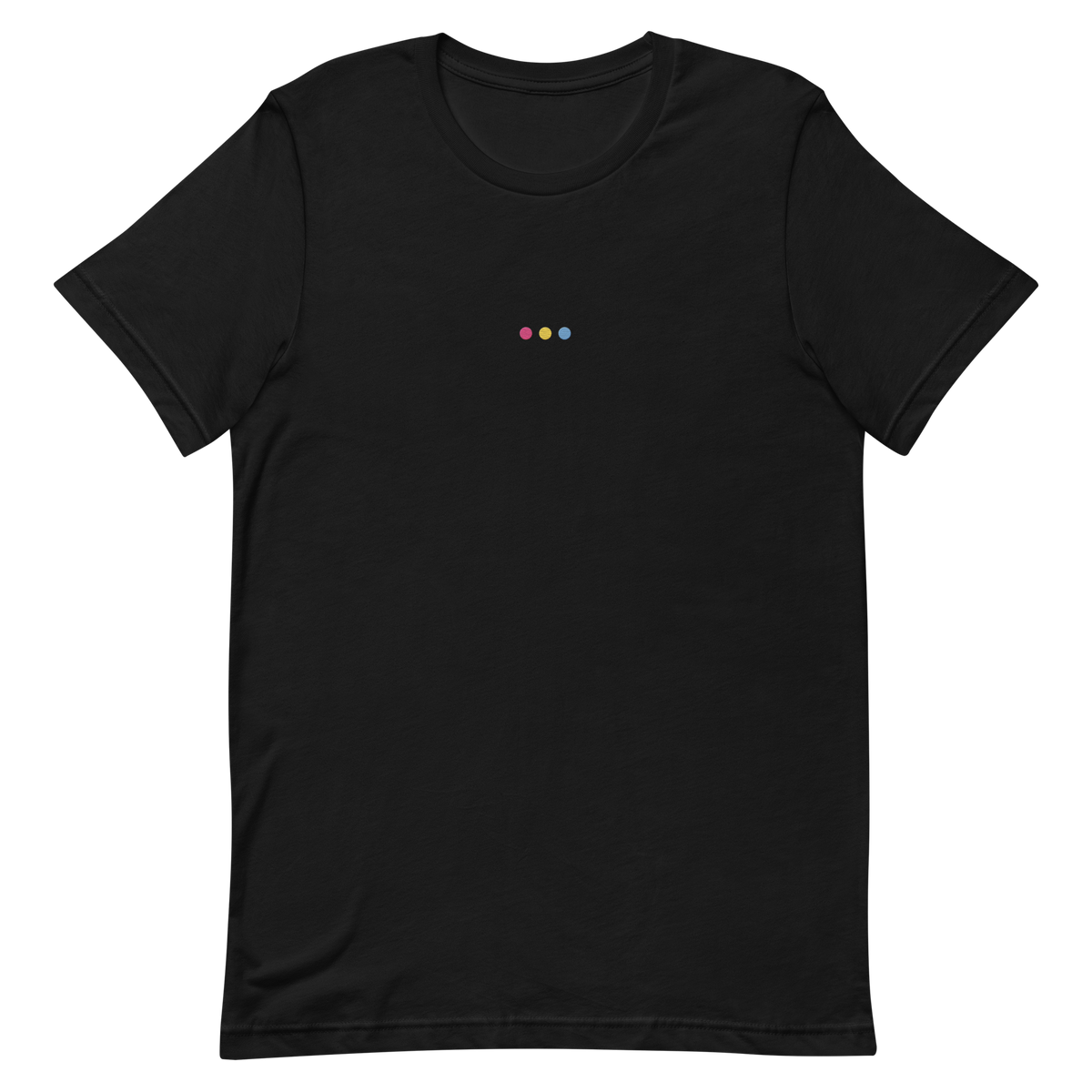 Embroidered Pansexual T-Shirt: Pride Flag Horizontal Circle Design