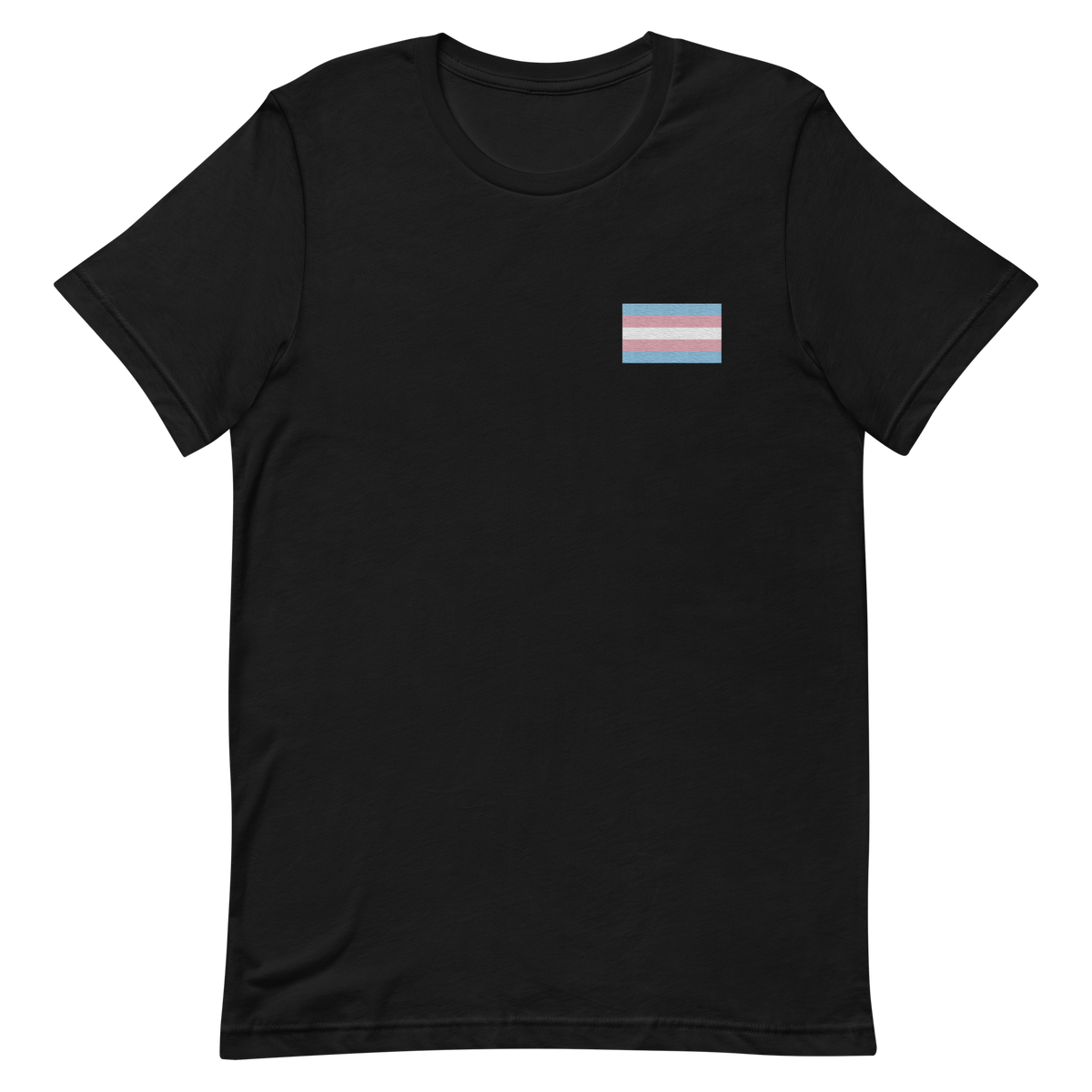 Transgender Pride Flag Embroidered T-Shirt