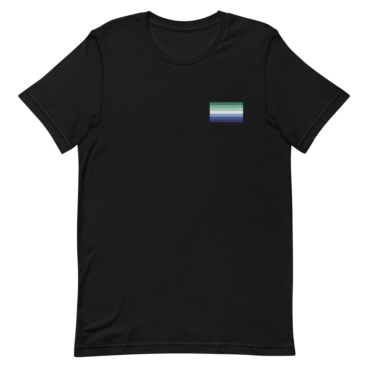 Gay Pride Flag Embroidered T-Shirt