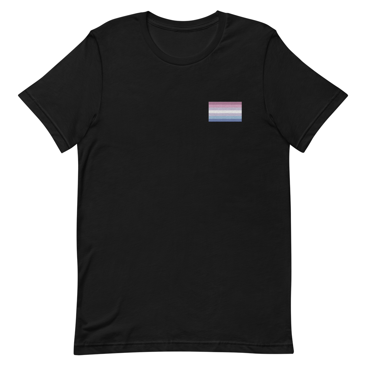 Bigender Pride Flag Embroidered T-Shirt