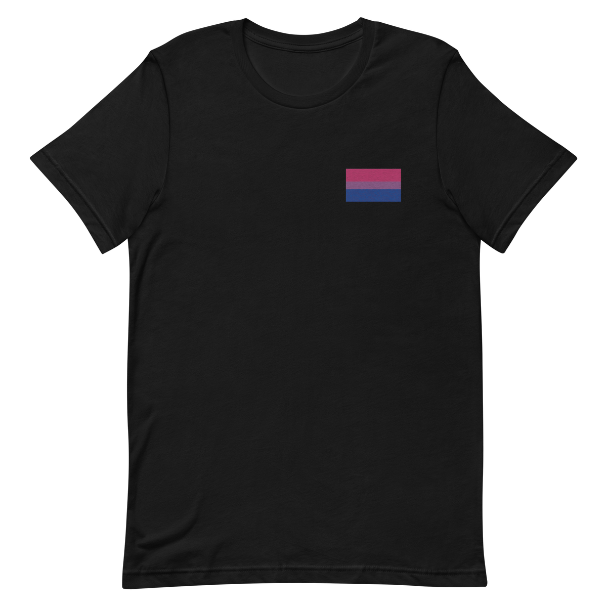Bisexual Pride Flag Embroidered T-Shirt