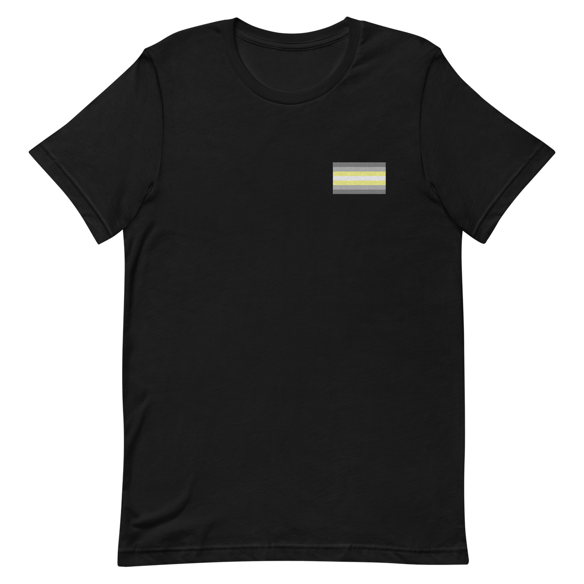Demigender Pride Flag Embroidered T-Shirt