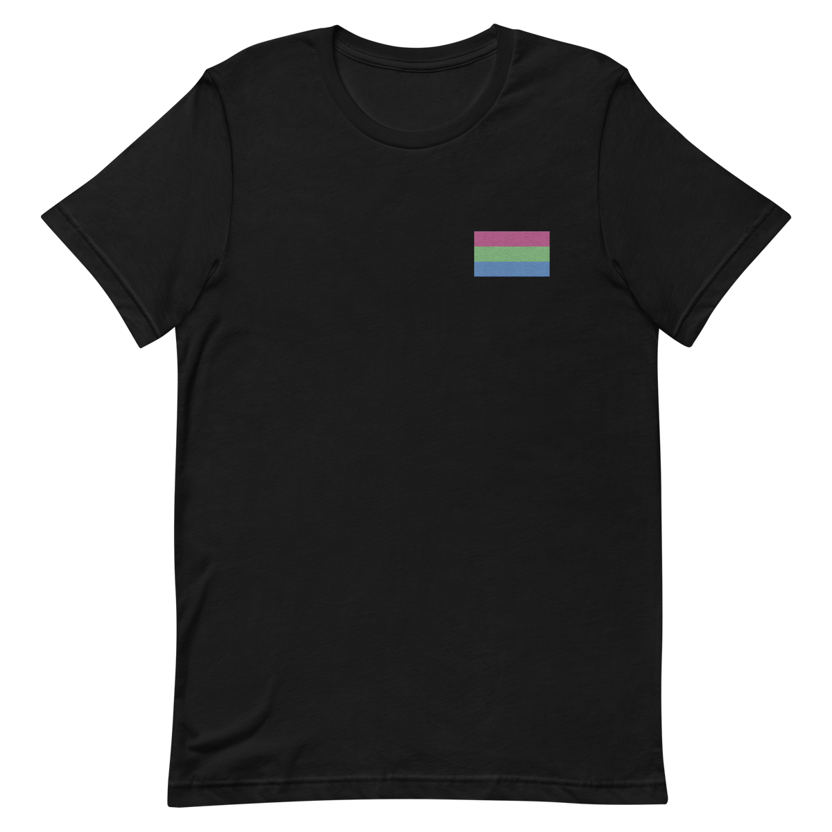Polysexual Pride Flag Embroidered T-Shirt