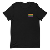 Pride Flag Embroidered T-Shirt