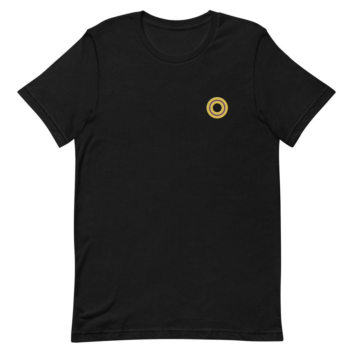 Embroidered Tee: Intersex Pride Ring Emblem Design