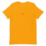 Embroidered Polyamory T-Shirt: Pride Flag Horizontal Circle Design