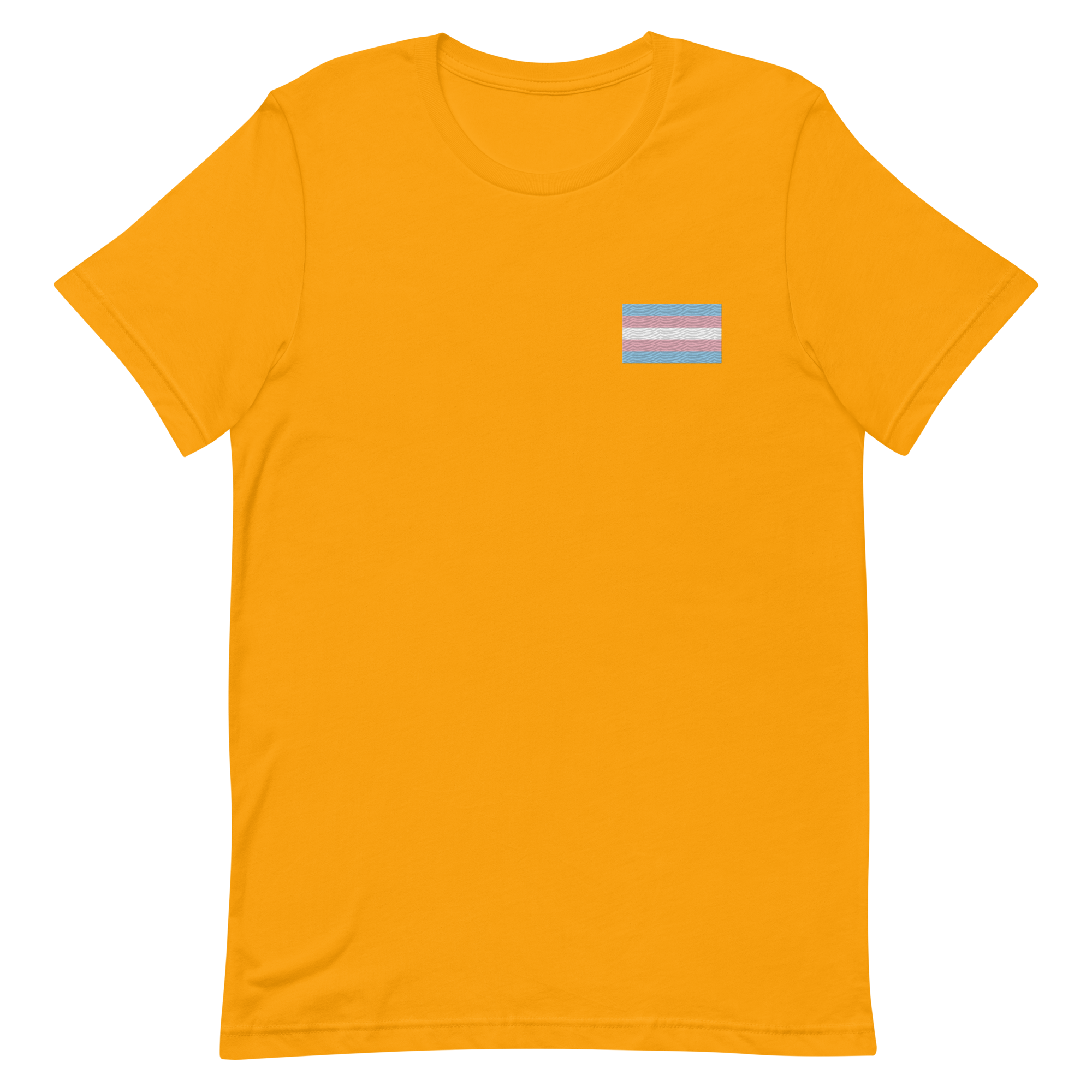 Transgender Pride Flag Embroidered T-Shirt
