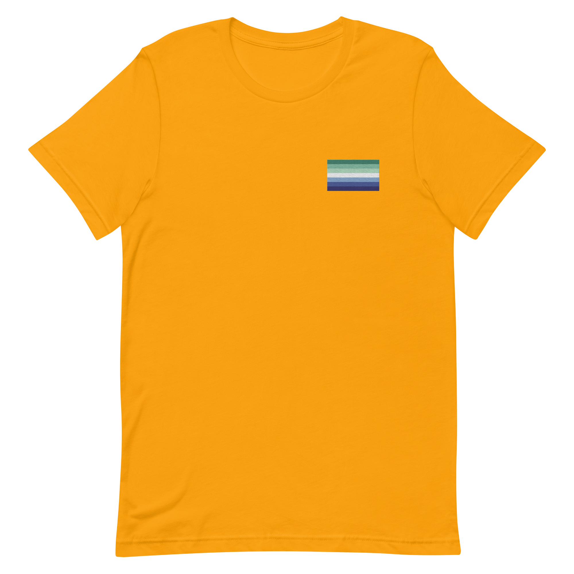 Gay Pride Flag Embroidered T-Shirt