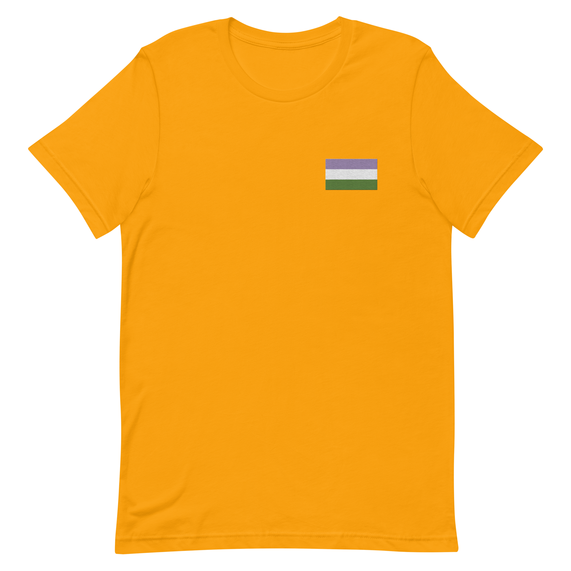 Genderqueer Pride Flag Embroidered T-Shirt