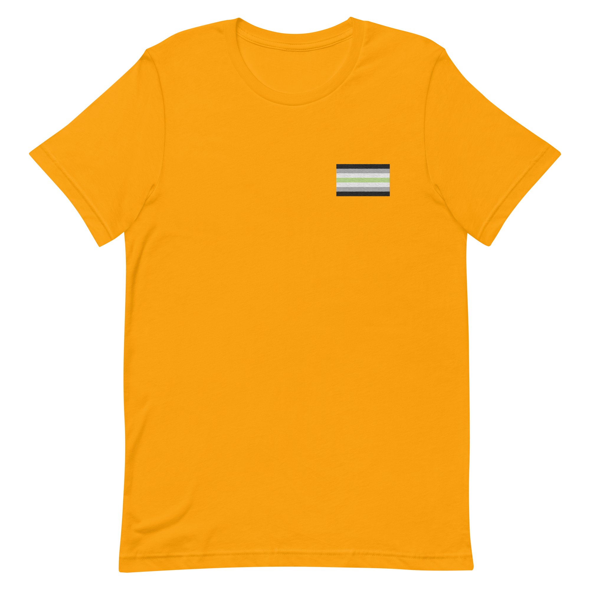 Agender Pride Flag Embroidered T-Shirt