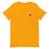 Embroidered Tee: Genderfluid Pride Ring Emblem Design