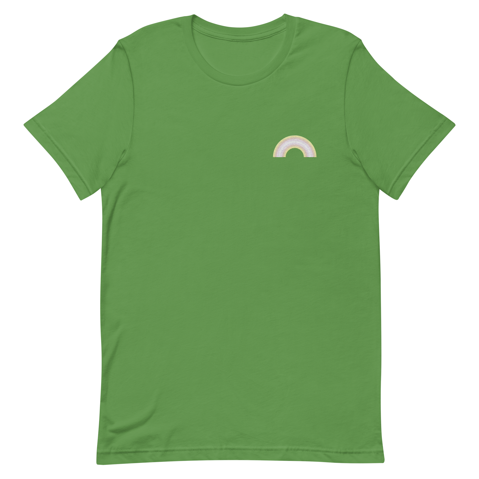 Embroidered Pangender Rainbow T-Shirt: Pride Flag LGBTQ+ Design