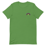Embroidered Polyamory Rainbow T-Shirt: Pride Flag LGBTQ+ Design