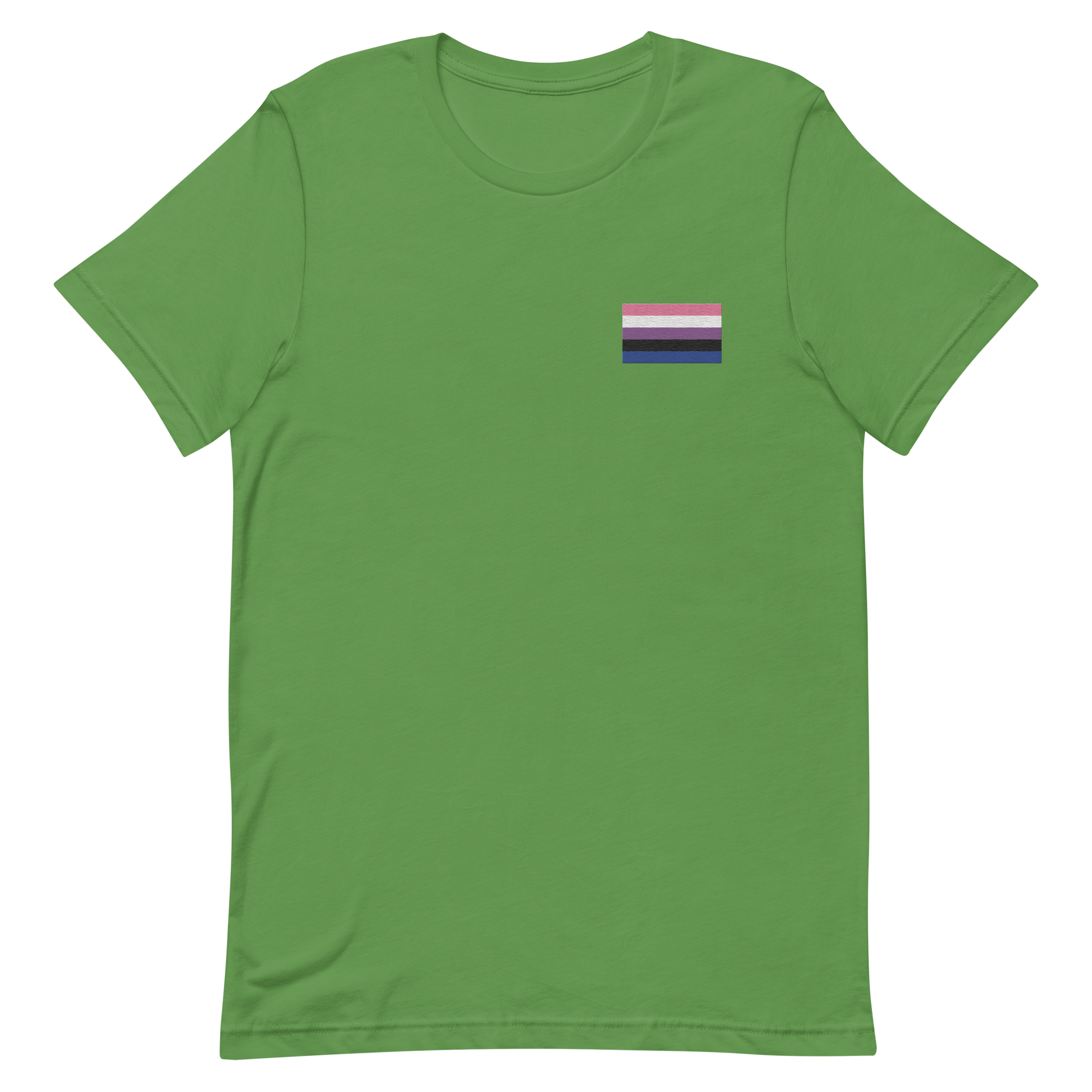 Genderfluid Pride Flag Embroidered T-Shirt