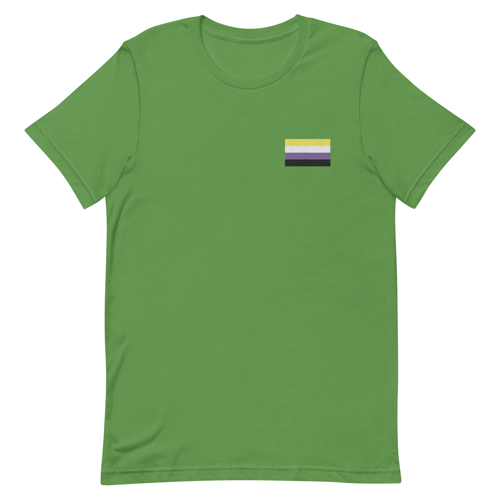 Nonbinary Pride Flag Embroidered T-Shirt