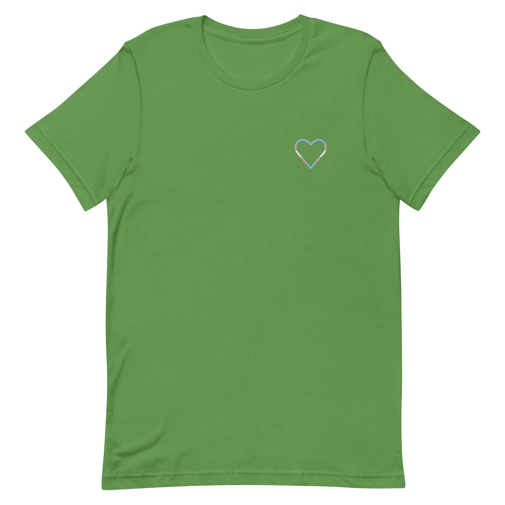 Transgender Heart T-Shirt: Embroidered Pride Tee