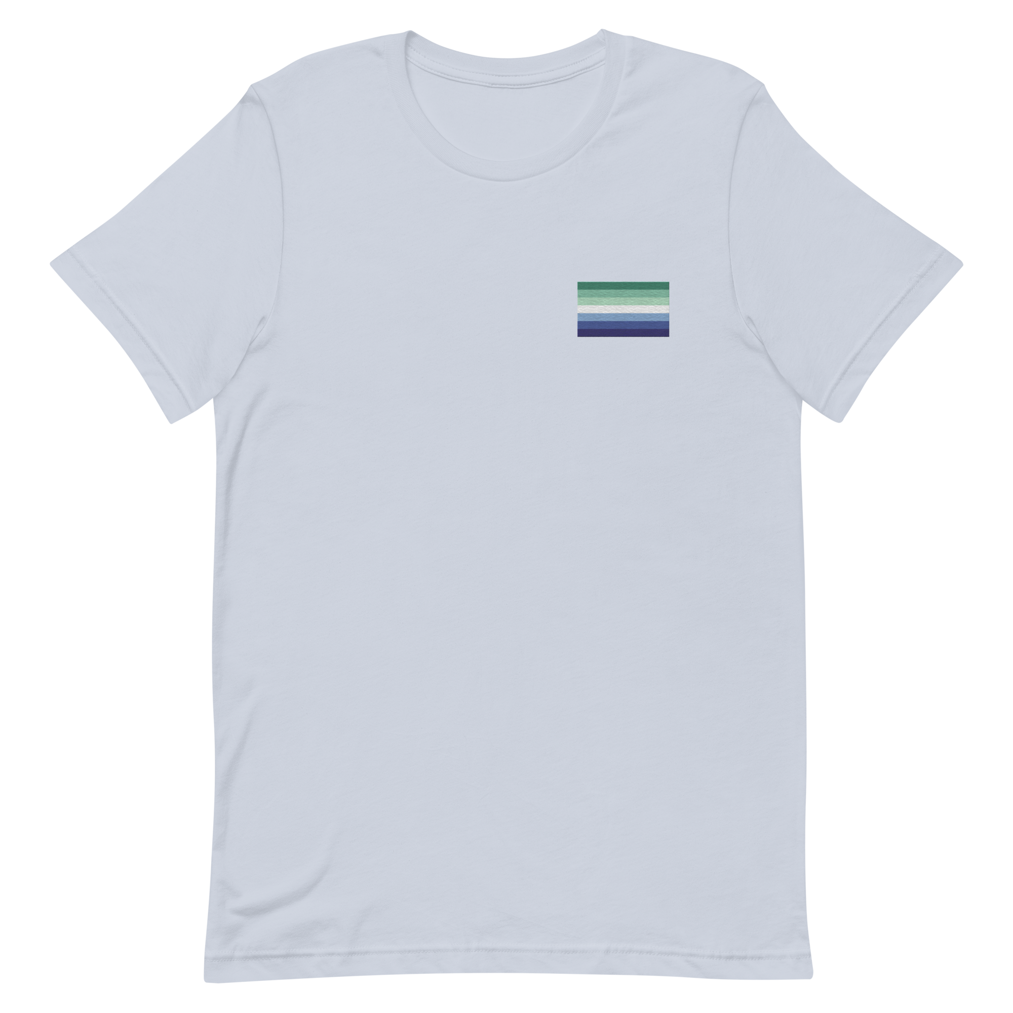 Gay Pride Flag Embroidered T-Shirt