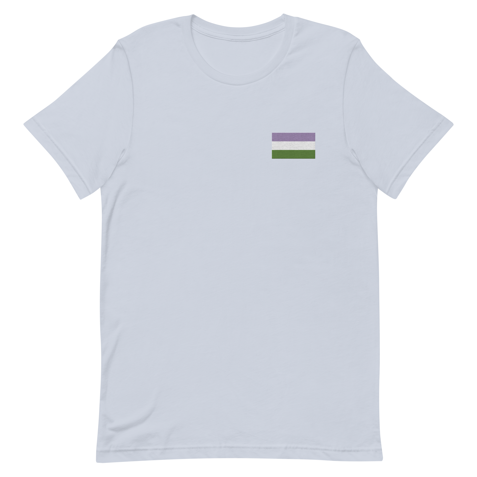 Genderqueer Pride Flag Embroidered T-Shirt