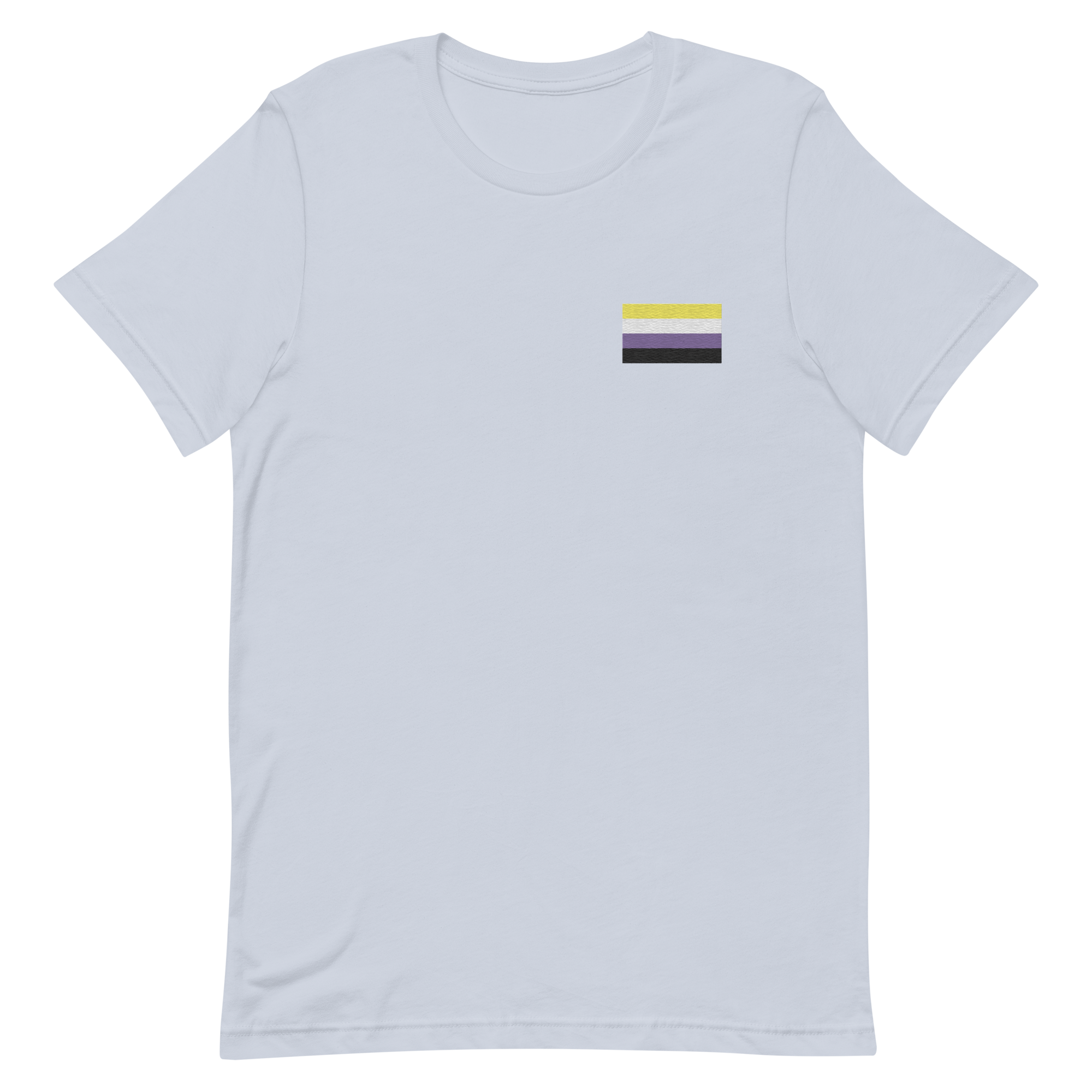 Nonbinary Pride Flag Embroidered T-Shirt