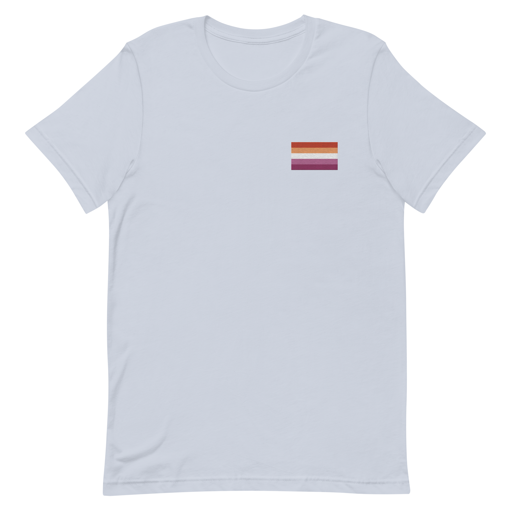 Lesbian Pride Flag Embroidered T-Shirt
