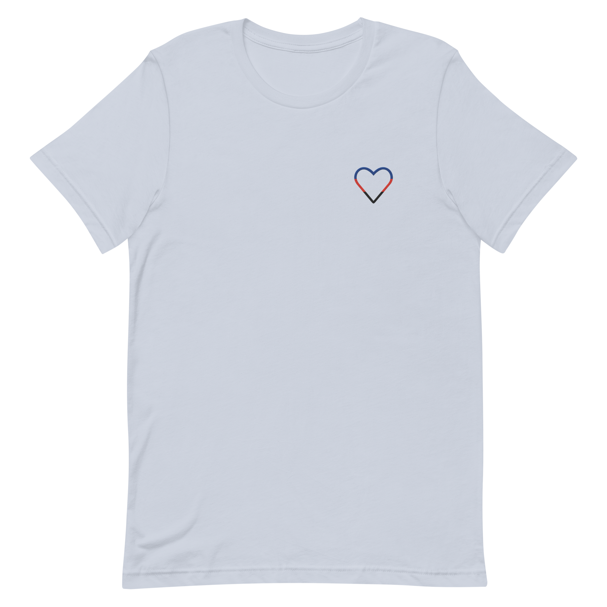 Polyamory Heart T-Shirt: Embroidered Pride Tee