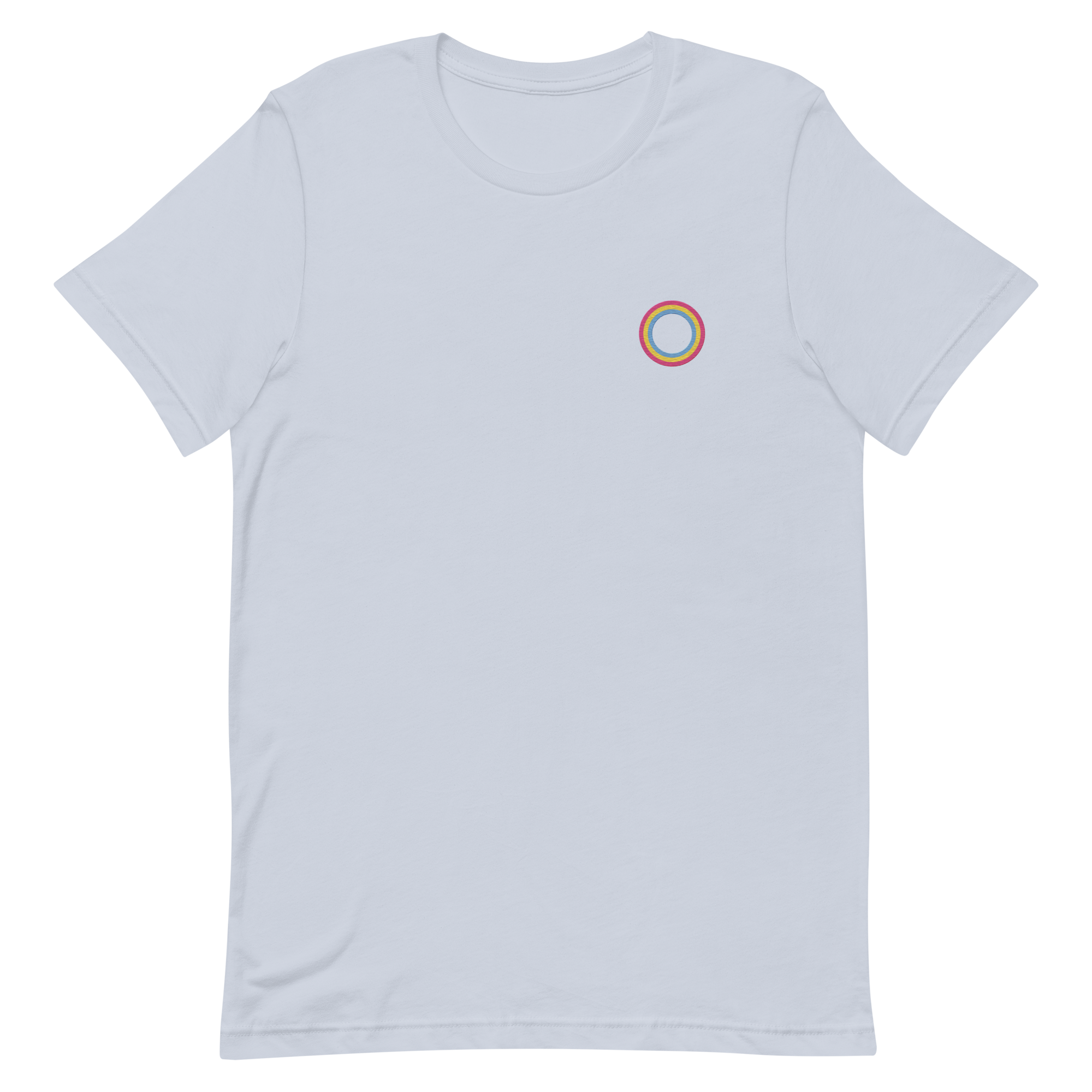 Embroidered Tee: Pansexual Pride Ring Emblem Design