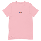 Embroidered Polyamory T-Shirt: Pride Flag Horizontal Circle Design