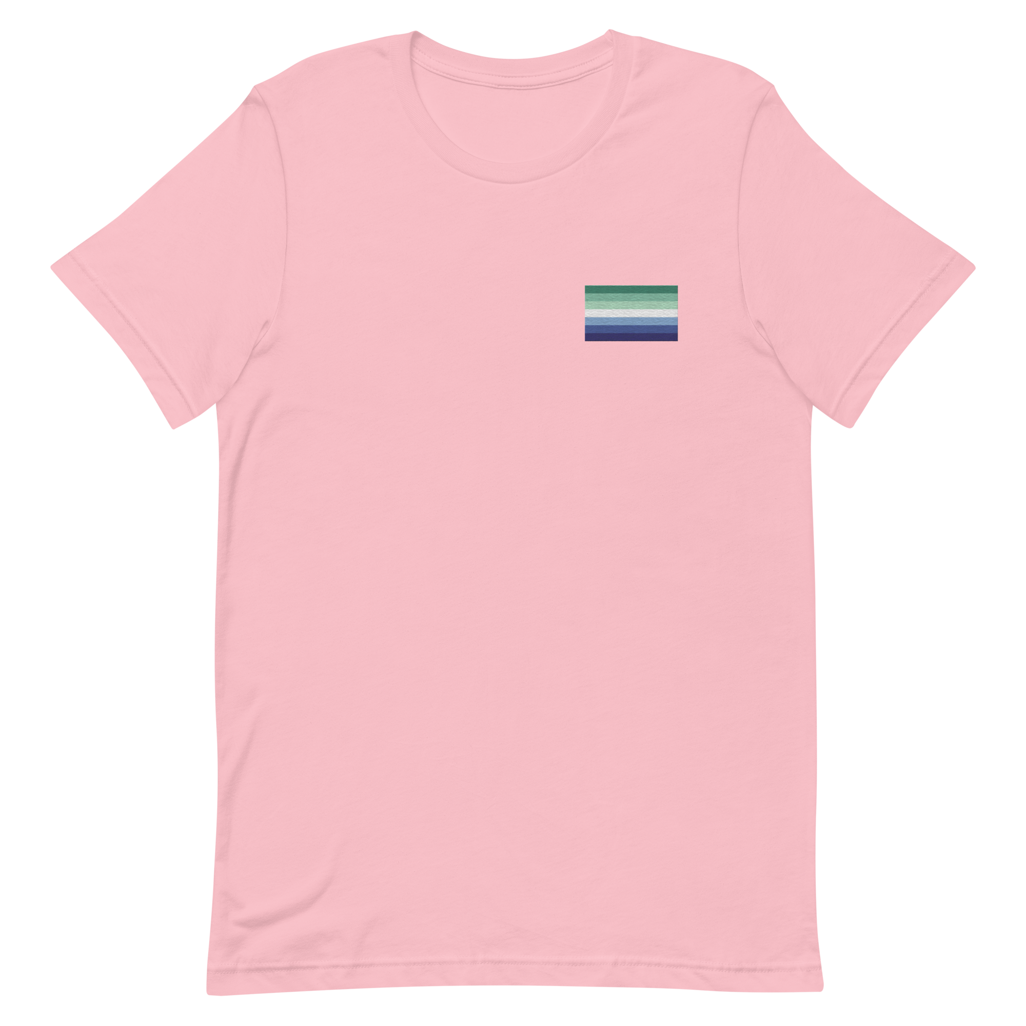Gay Pride Flag Embroidered T-Shirt