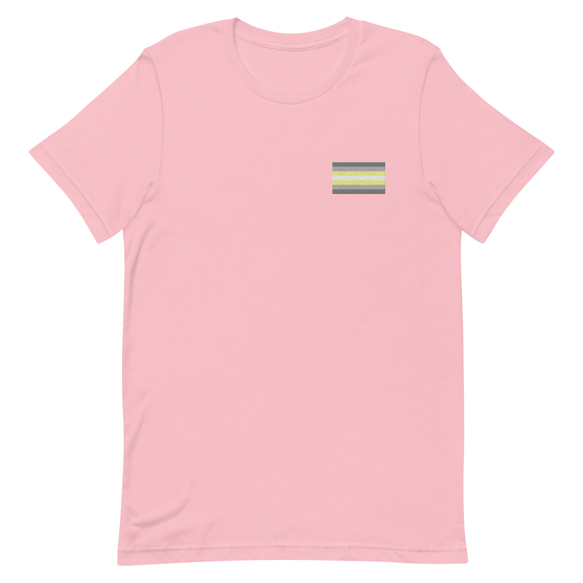 Demigender Pride Flag Embroidered T-Shirt