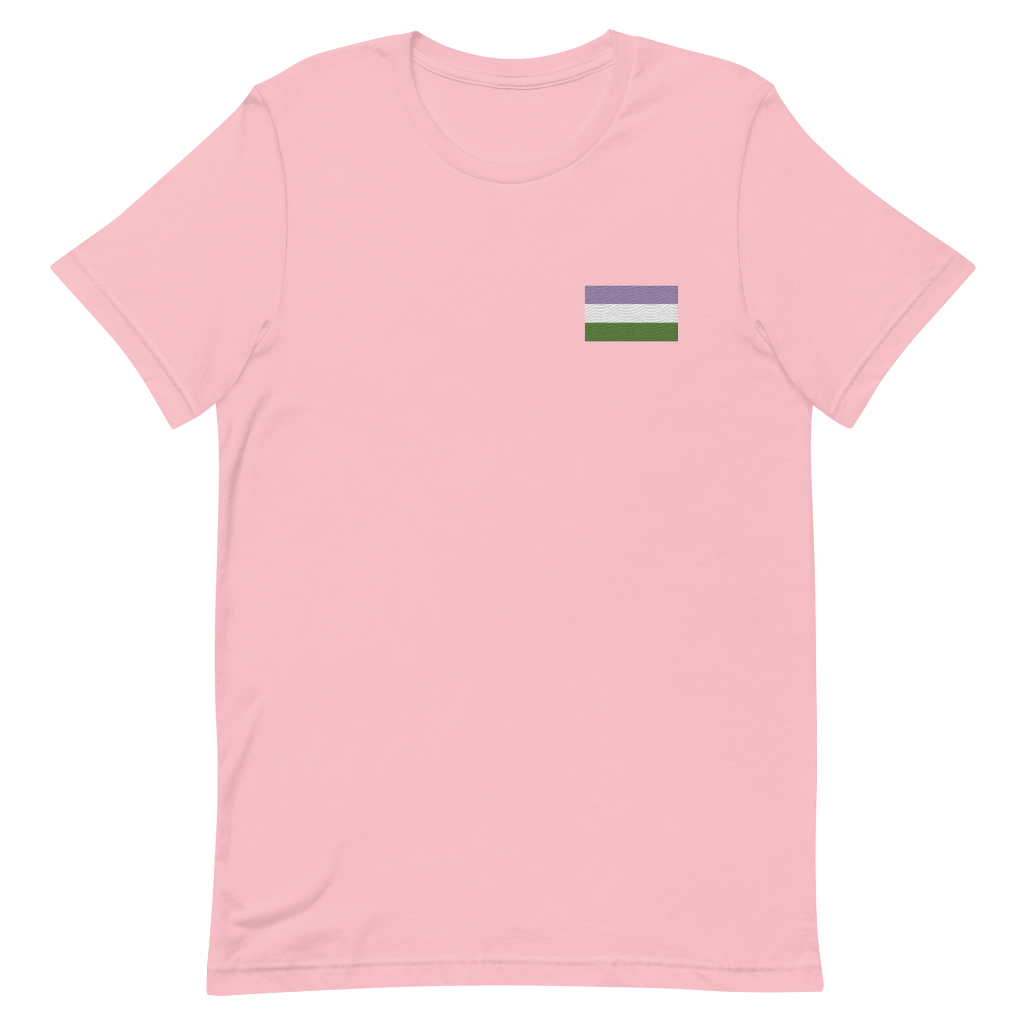 Genderqueer Pride Flag Embroidered T-Shirt