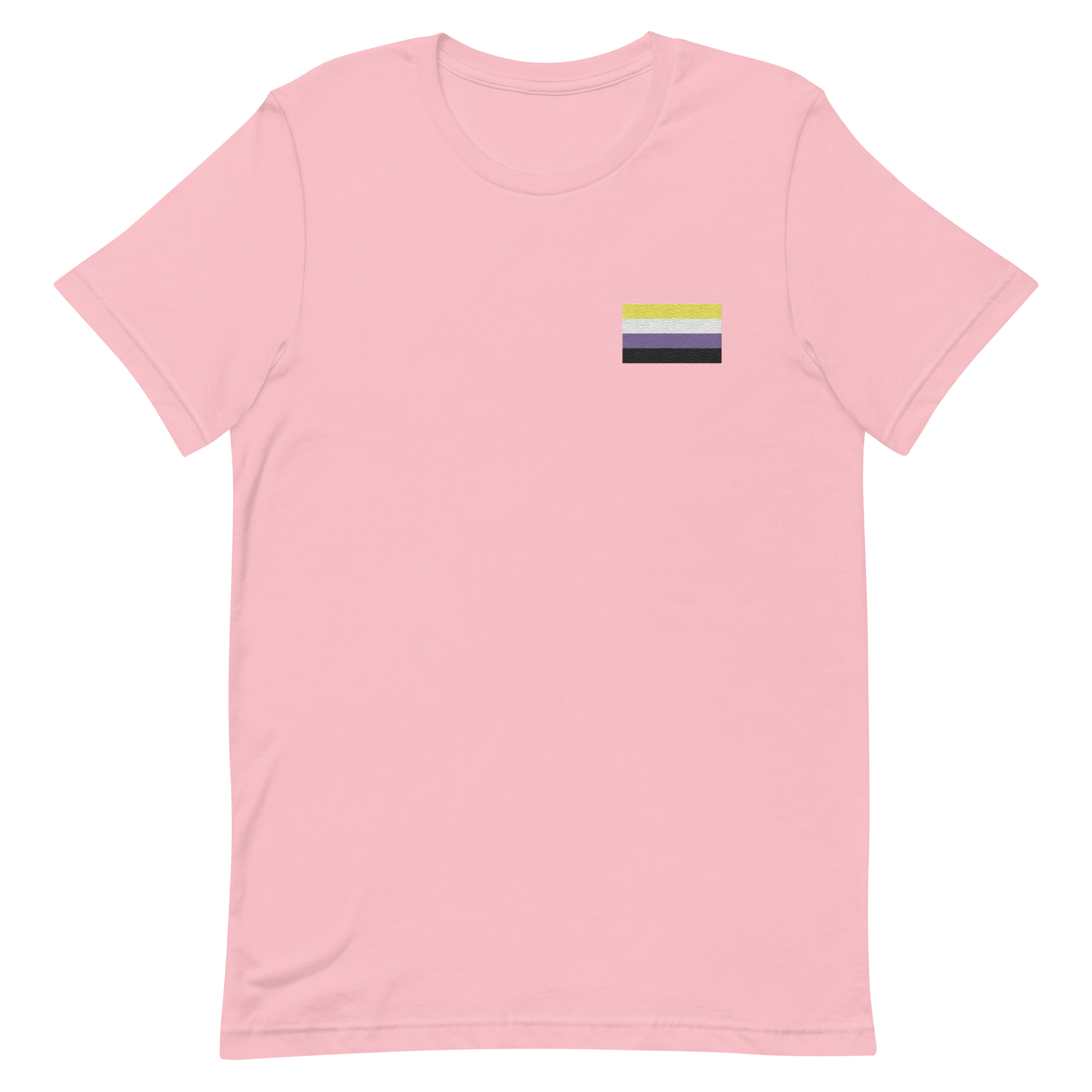 Nonbinary Pride Flag Embroidered T-Shirt