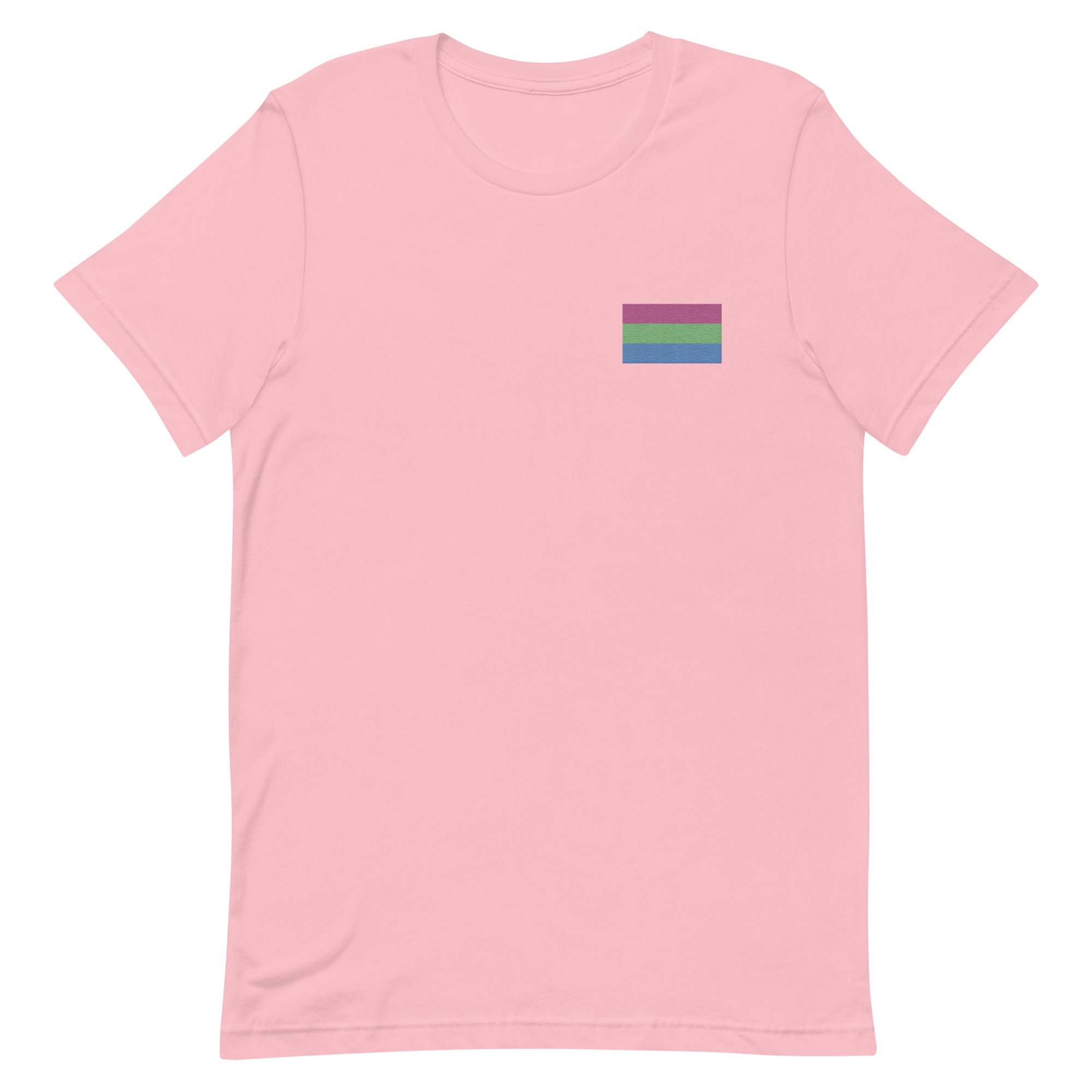 Polysexual Pride Flag Embroidered T-Shirt